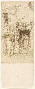 Wejście, stajnie - Loches autorstwa James Abbott McNeill Whistler