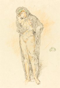 Drapowana postać, stojąca autorstwa James Abbott McNeill Whistler