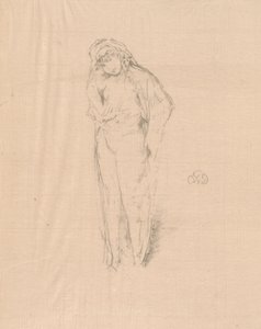 Drapowana postać, stojąca autorstwa James Abbott McNeill Whistler