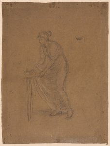 Model z drapowaniem autorstwa James McNeill Whistler