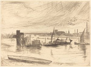 Wczesny poranek, Battersea autorstwa James Abbott McNeill Whistler