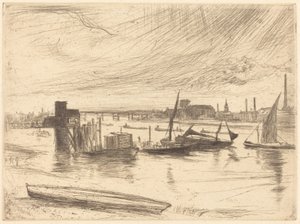 Wczesny poranek w Battersea autorstwa James McNeill Whistler