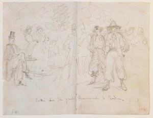 Wszedł na Wielką Promenadę w Badenii autorstwa James Abbott McNeill Whistler