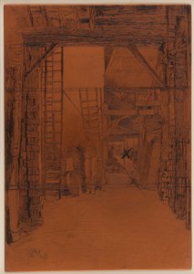 Płyta do wytrawiania: Palnik wapniowy autorstwa James Abbott McNeill Whistler