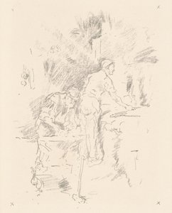 Ojciec i syn autorstwa James Abbott McNeill Whistler