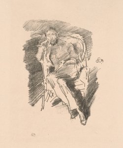 Firelight: Joseph Pennell, nr 2 autorstwa James McNeill Whistler