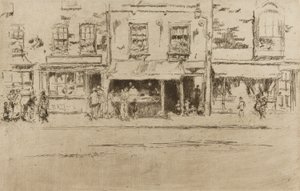 Sklep rybny, Chelsea autorstwa James Abbott McNeill Whistler