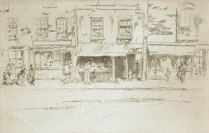 Sklep rybny, Chelsea autorstwa James McNeill Whistler