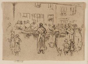 Ryby Kobiety, Ostenda autorstwa James Abbott McNeill Whistler