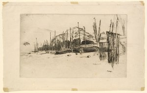 Łodzie rybackie, Hastings autorstwa James Abbott McNeill Whistler