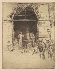 Płonąca Kuźnia autorstwa James Abbott McNeill Whistler