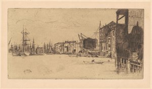 Nabrzeże wolnego handlu autorstwa James Abbott McNeill Whistler