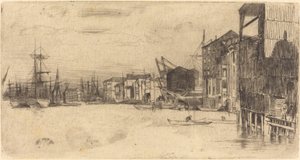 Nabrzeże wolnego handlu autorstwa James Abbott McNeill Whistler