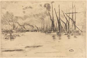 Od schodów „Pickle-Herring” autorstwa James McNeill Whistler
