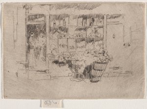 Sklep z owocami autorstwa James McNeill Whistler