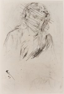 Pochylona głowa Fumette autorstwa James Abbott McNeill Whistler