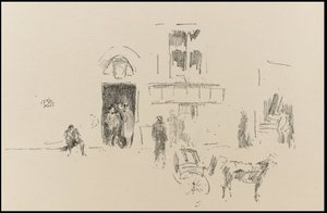 Wesołe drzwi na scenę autorstwa James Abbott McNeill Whistler