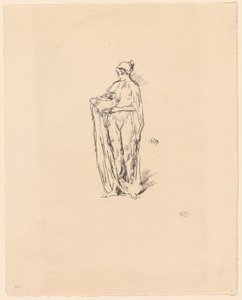 Dziewczyna z miską autorstwa James Abbott McNeill Whistler