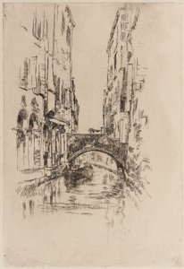 Gondola pod mostem autorstwa James Abbott McNeill Whistler