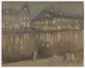 Kanał Grande, Amsterdam; Nokturn autorstwa James Abbott McNeill Whistler