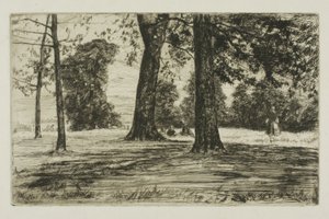 Park Greenwich autorstwa James Abbott McNeill Whistler