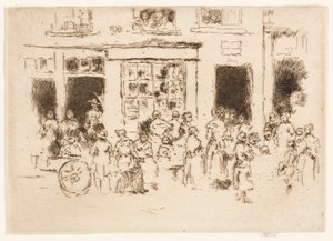 High Street, Bruksela autorstwa James Abbott McNeill Whistler