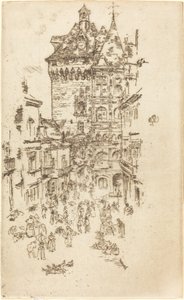 Ratusz, Loches autorstwa James Abbott McNeill Whistler