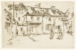 Hotel de la Promenade, Loches autorstwa James Abbott McNeill Whistler