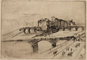 Wyspa Miasta, Paryż autorstwa James Abbott McNeill Whistler