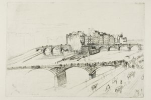 Wyspa Miasta, Paryż autorstwa James Abbott McNeill Whistler