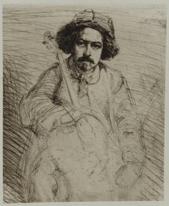 J. Becquet, Rzeźbiarz autorstwa James Abbott McNeill Whistler