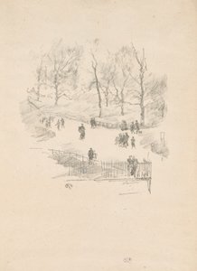 ogrody Kensington autorstwa James Abbott McNeill Whistler