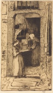 Sprzedawczyni musztardy autorstwa James McNeill Whistler