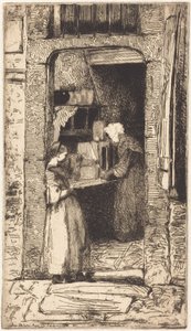 Sprzedawczyni musztardy autorstwa James McNeill Whistler