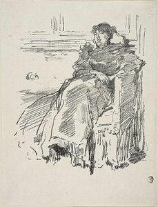 Czerwona sukienka autorstwa James Abbott McNeill Whistler