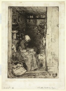 La Vieille aux Loques (Stara kobieta w szmatach) autorstwa James Abbott McNeill Whistler