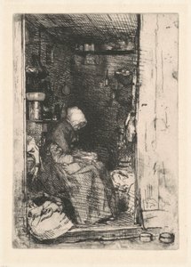 Stara handlarzyni szmatami autorstwa James McNeill Whistler