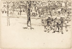 Bulwar Poissonniere autorstwa James Abbott McNeill Whistler