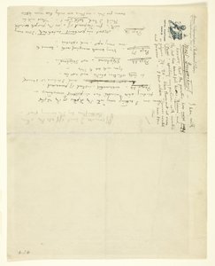 List do Williama Heinemanna z poprawkami do Eden kontra Whistler: Baronet i motyl. Walentynka z werdyktem autorstwa James Abbott McNeill Whistler