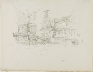 Lindsey Row, Chelsea autorstwa James Abbott McNeill Whistler