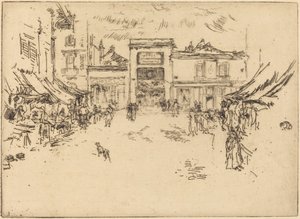 Mały plac targowy, Tours autorstwa James McNeill Whistler