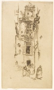 Ratusz, Loches autorstwa James Abbott McNeill Whistler