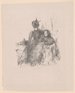 Matka i córka [La Mère Malade] autorstwa James McNeill Whistler
