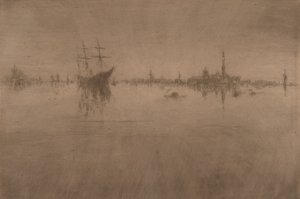 Nokturn z Wenecji, seria dwunastu akwafort („Pierwszy zestaw wenecki”) autorstwa James Abbott McNeill Whistler