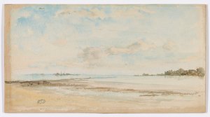Uwaga w kolorze niebieskim i opalowym-Jersey autorstwa James Abbott McNeill Whistler
