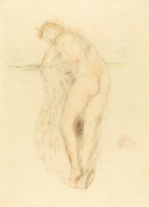 Naga modelka, widok z tyłu autorstwa James Abbott McNeill Whistler