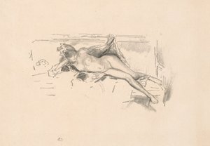 Naga modelka, leżąca autorstwa James Abbott McNeill Whistler
