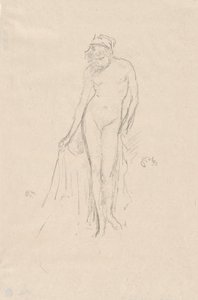 Naga modelka, stojąca autorstwa James Abbott McNeill Whistler