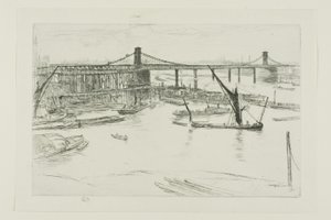 Stary most Hungerford autorstwa James Abbott McNeill Whistler