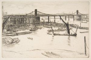 Stary most Hungerford autorstwa James McNeill Whistler